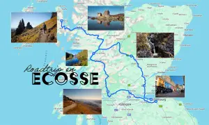 Un roadtrip en Écosse d'une semaine, de Skye à Édimbourg, traversant des paysages spectaculaires, des châteaux et des cascades.