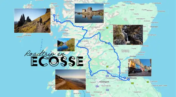 Un roadtrip en Écosse d'une semaine, de Skye à Édimbourg, traversant des paysages spectaculaires, des châteaux et des cascades.