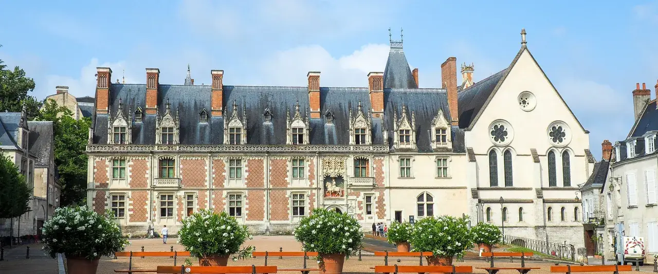Magnifique château de Blois, idéal pour une visite culturelle. Architecture Renaissance et gothique.