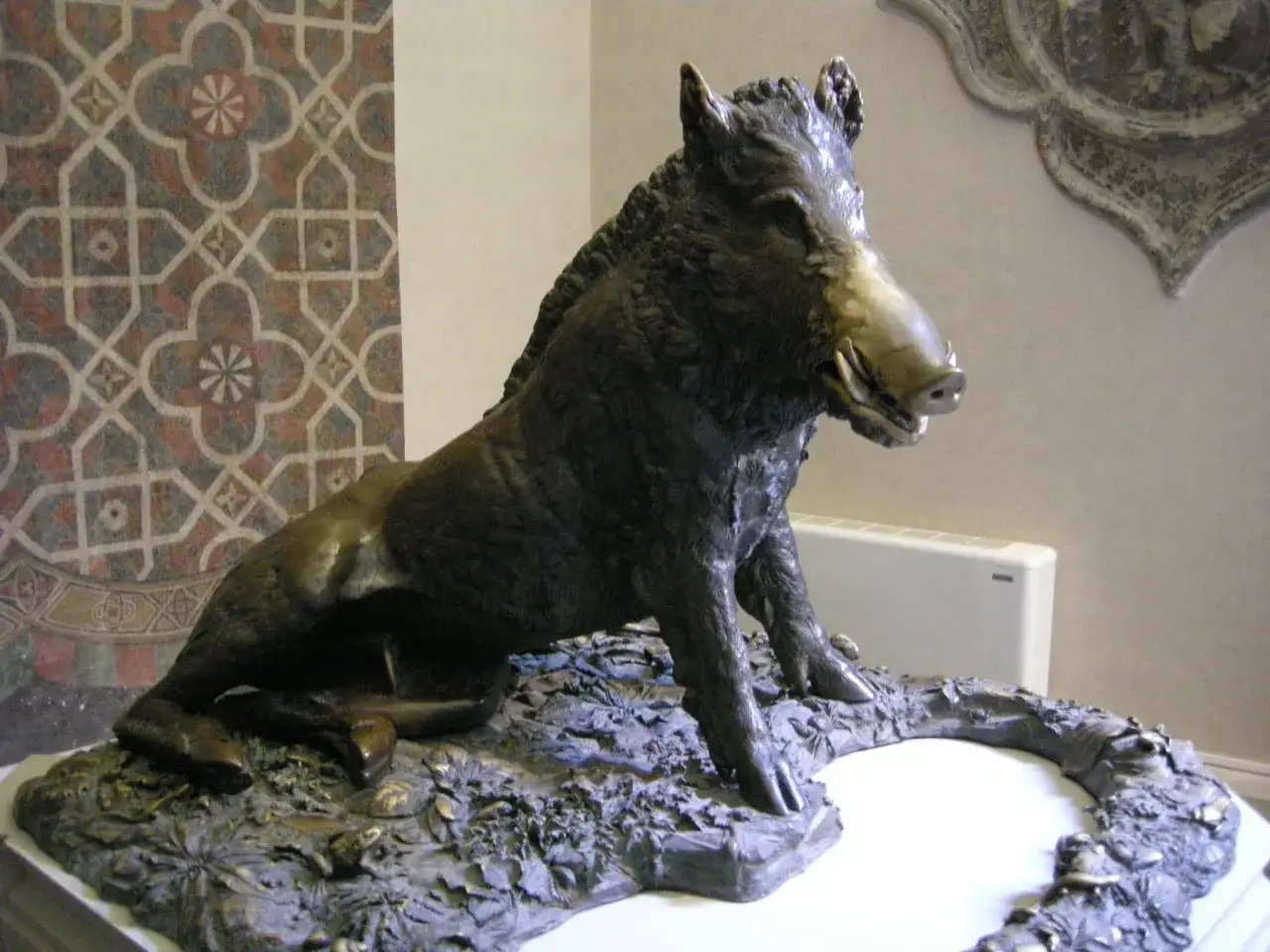 Sculpture d'un sanglier florentin, le